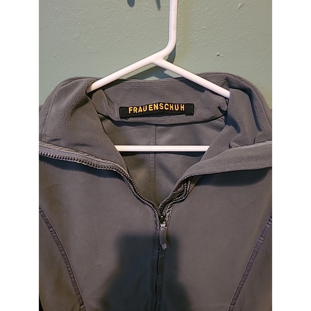 Frauenschuh Women's Ski Full Zip Gray Nylon Fleece Jacket Size‎ Large - Picture 3 of 8